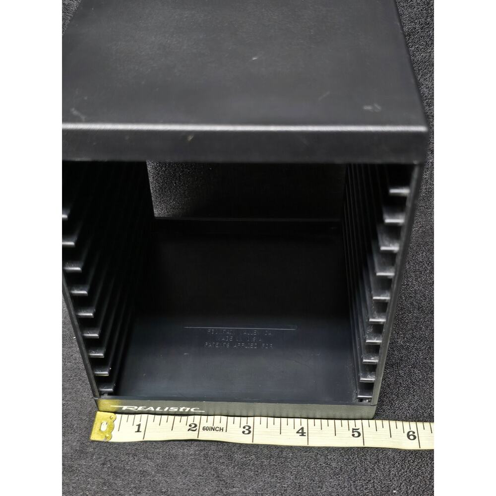 Realistic CD Holder Self Standing 10 Compact Disc Storage Rack - Picture 5 of 8